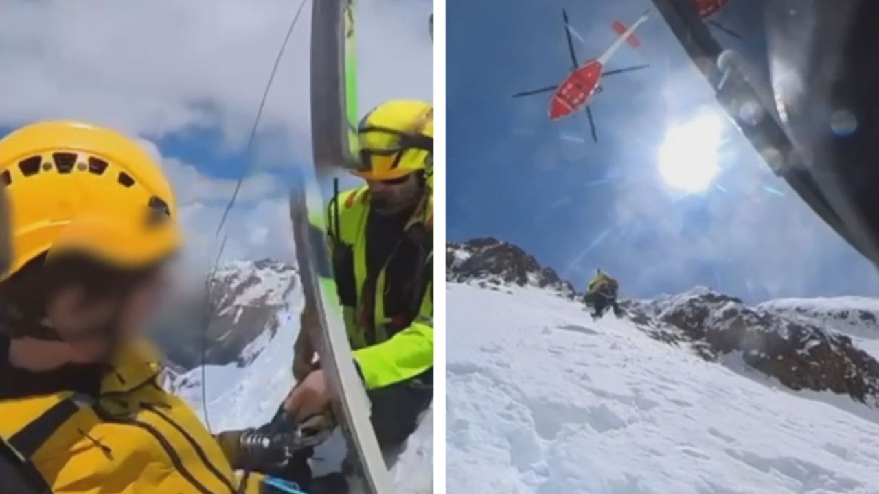 An Steilhang: Skifahrer in drei Kilometern Höhe in Italien gerettet