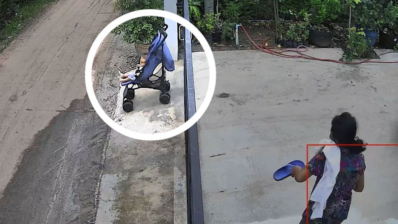 Buggy mit Baby macht sich selbstständig – Oma sprintet los