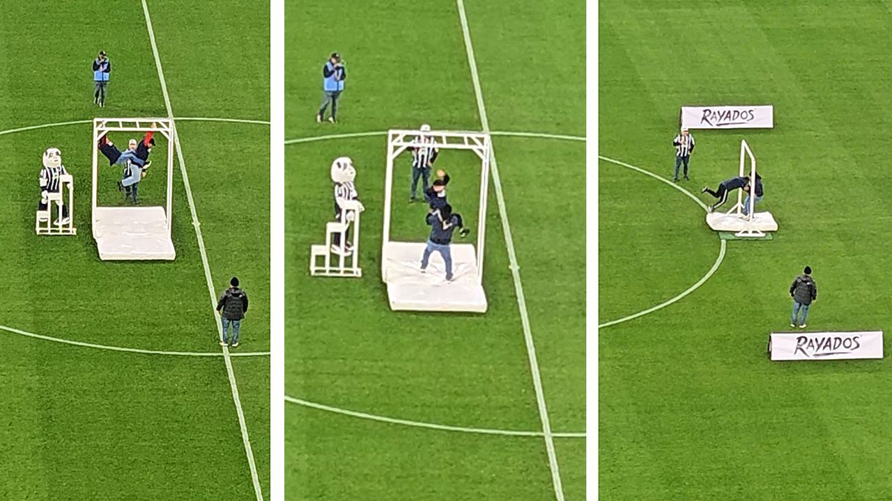 Wettbewerb in Halbzeitpause: Fußballfans schenken sich nichts