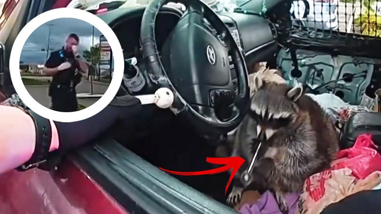 Drogenfund bei Verkehrskontrolle – Waschbär sitzt mit Meth-Pfeife am Steuer