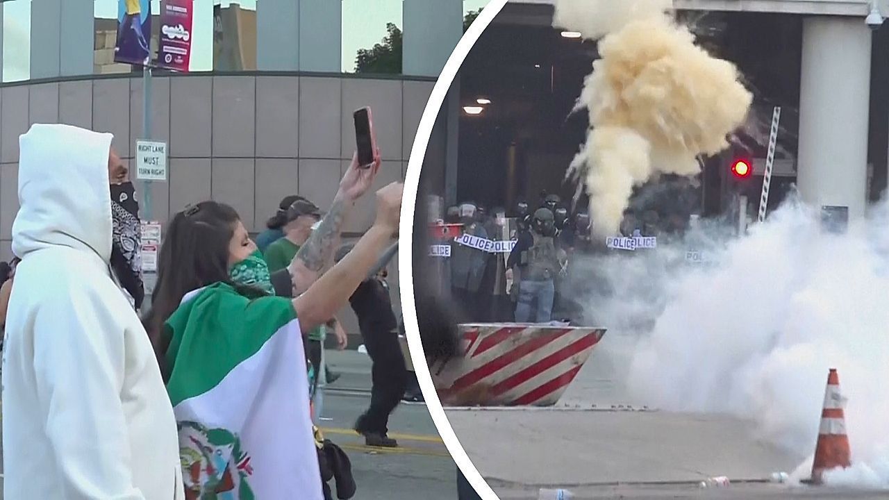 Video: Proteste in Los Angeles: 44 Personen durch Einwanderungsbehörden festgenommen