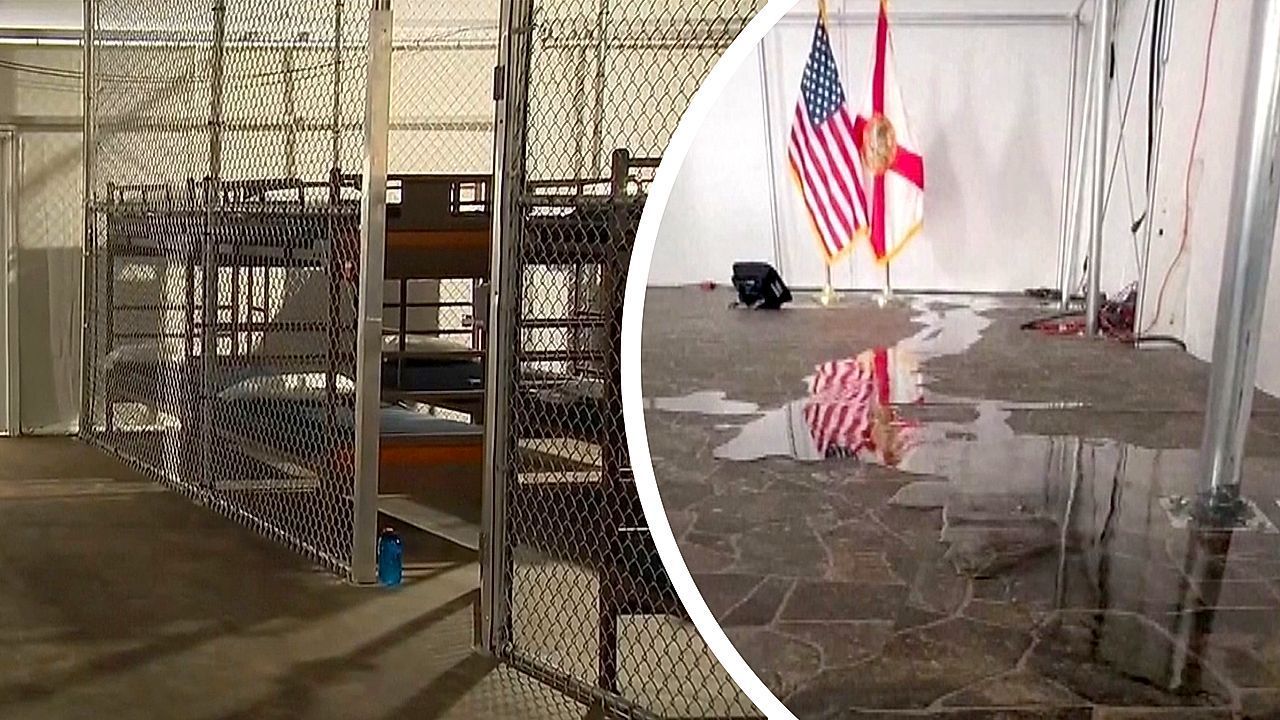 „Alligator Alcatraz“: US-Haftanstalt in Florida steht bereits unter Wasser