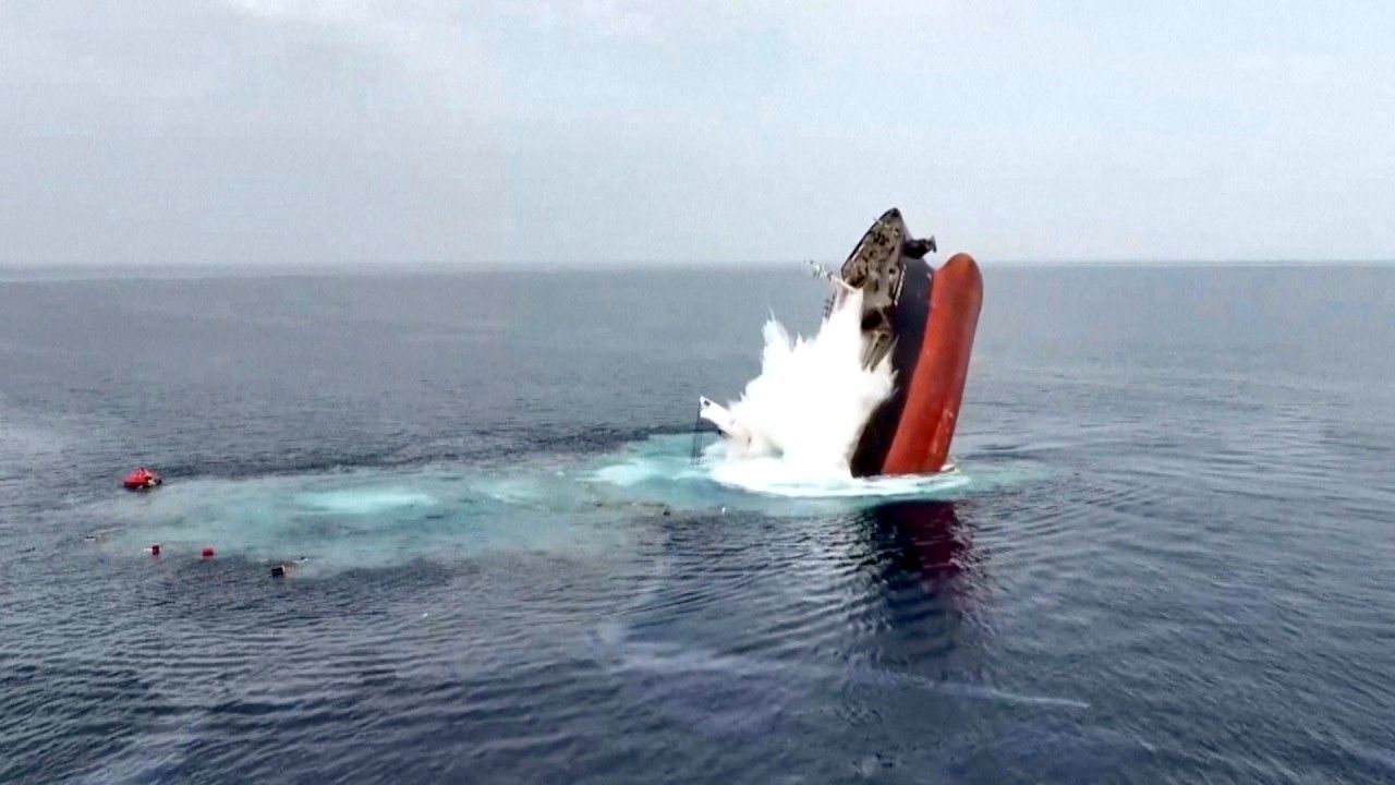 Zweites Frachtschiff nach Huthi-Angriff gesunken – mehrere Crewmitglieder verschleppt