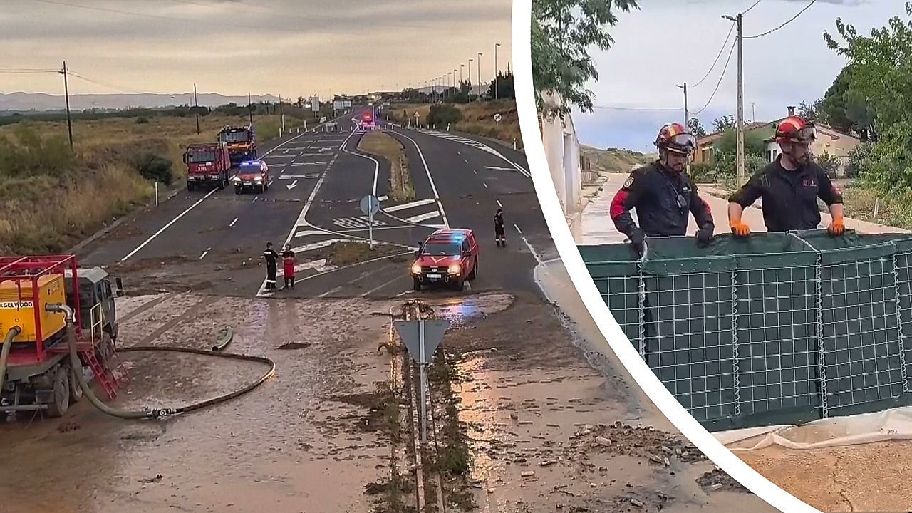 Video: Sintflutartige Regenfälle in Spanien: Zwei Vermisste nach Unwettern