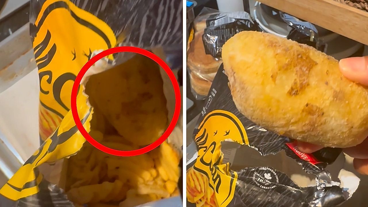 Video: Tiefkühl-Pommes mit Überraschung: Kunde findet gefrorene Kartoffel