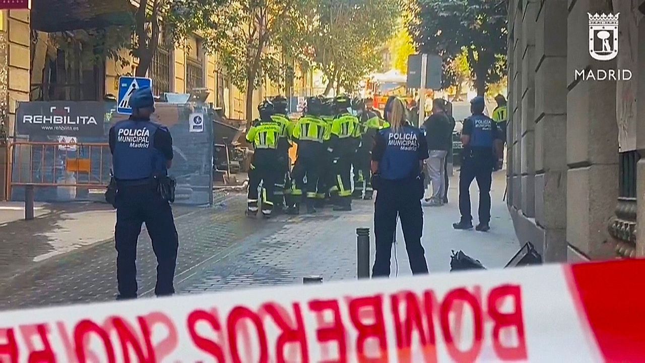 Gebäudeeinsturz in Madrid: Vier Tote bei Umbauarbeiten im Stadtzentrum