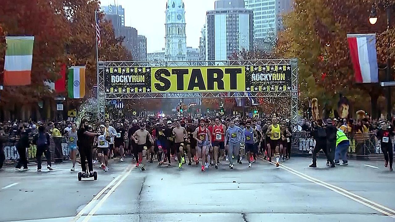 30,000 people take on Philadelphia's annual 'Rocky Run'