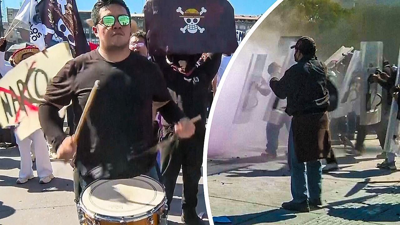 Video: Gen Z demonstriert in Mexiko: Ausschreitungen bei Protesten gegen Gewalt