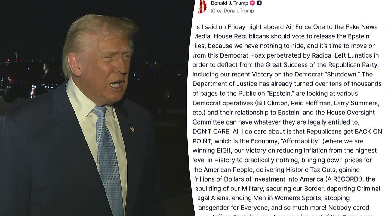 Kehrtwende: Trump fordert Freigabe der Epstein-Akten – Republikaner sollen zustimmen