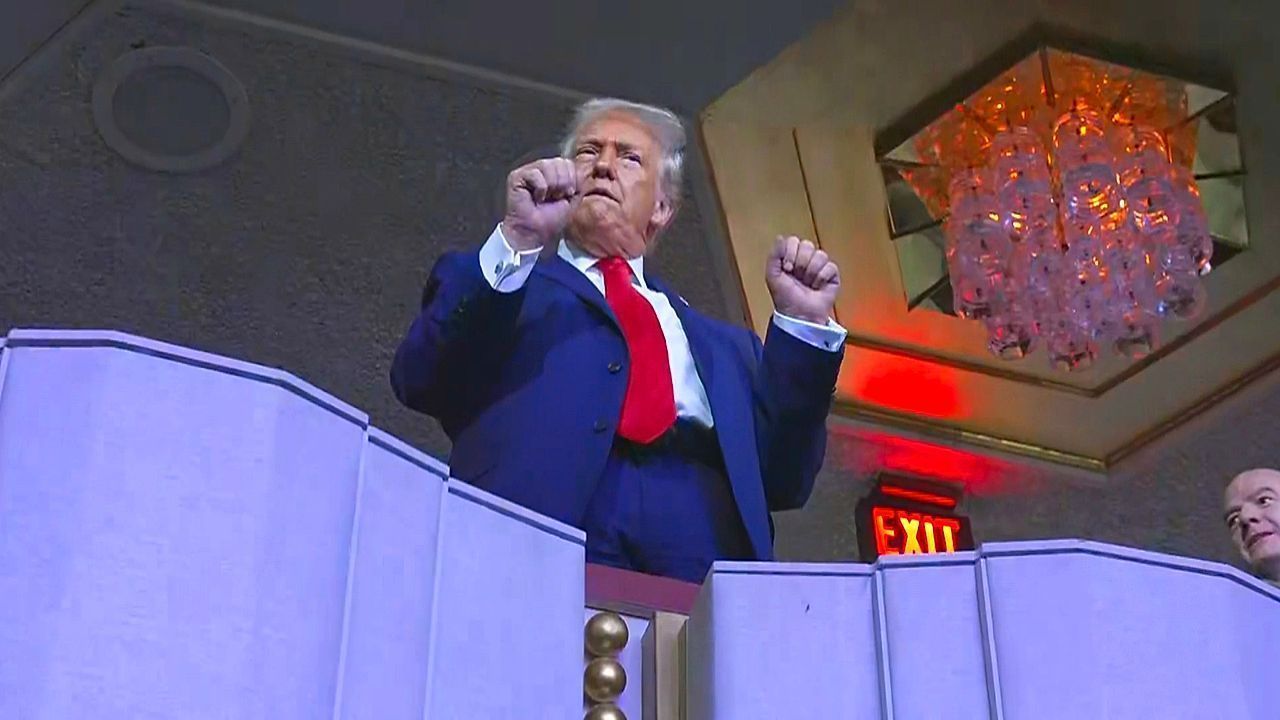 Trump dances to Village People, speaking with Canadian PM Carney and Mexican president Sheinbaum