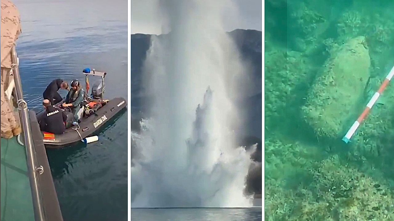Video: Civil War shell detonated off Spanish coast after underwater discovery