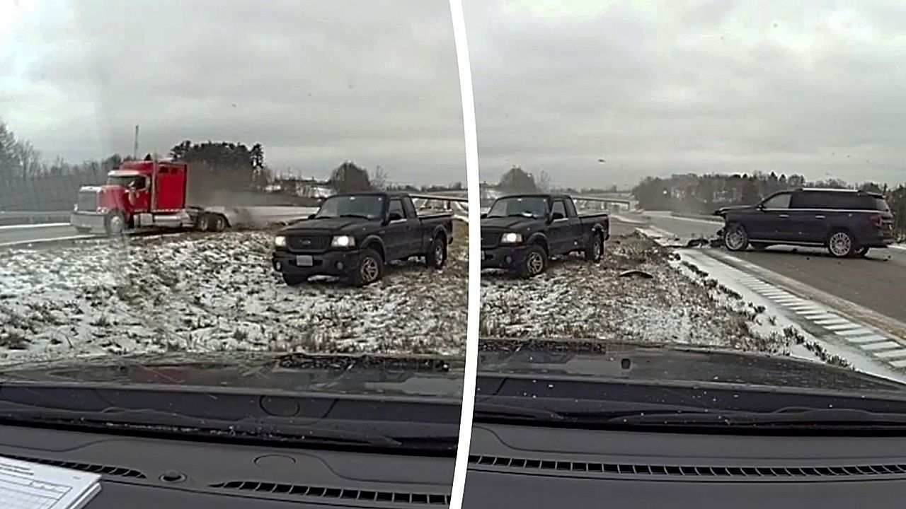 Im-Sekundentakt-Polizeikamera-filmt-zwei-Unf-lle-auf-vereistem-Highway