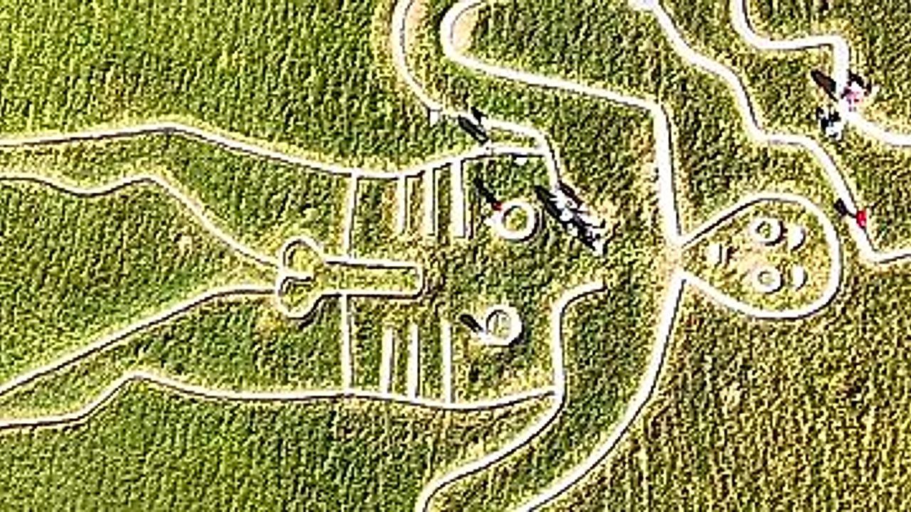 Video: 17 tonnes of chalk laid onto ancient Cerne Abbas Giant for once-a-decade re-chalking