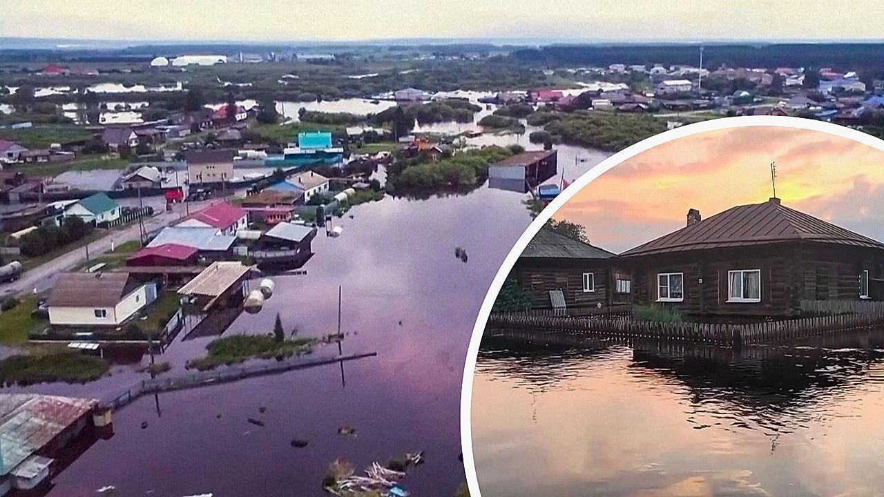 Video: Ural unter Wasser: Überschwemmungen verwüsten Russland