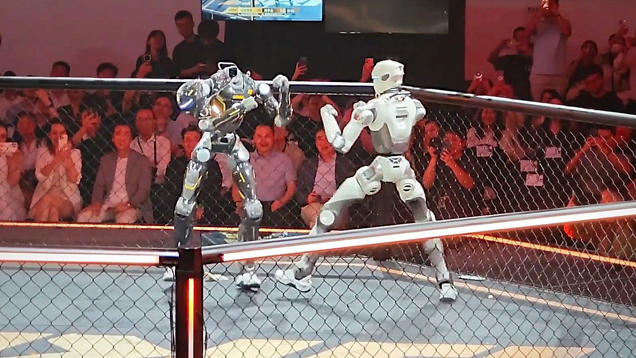 Den-Kopf-verloren-Humanoide-Roboter-pr-geln-sich-in-Chinas-erster-Kampfliga