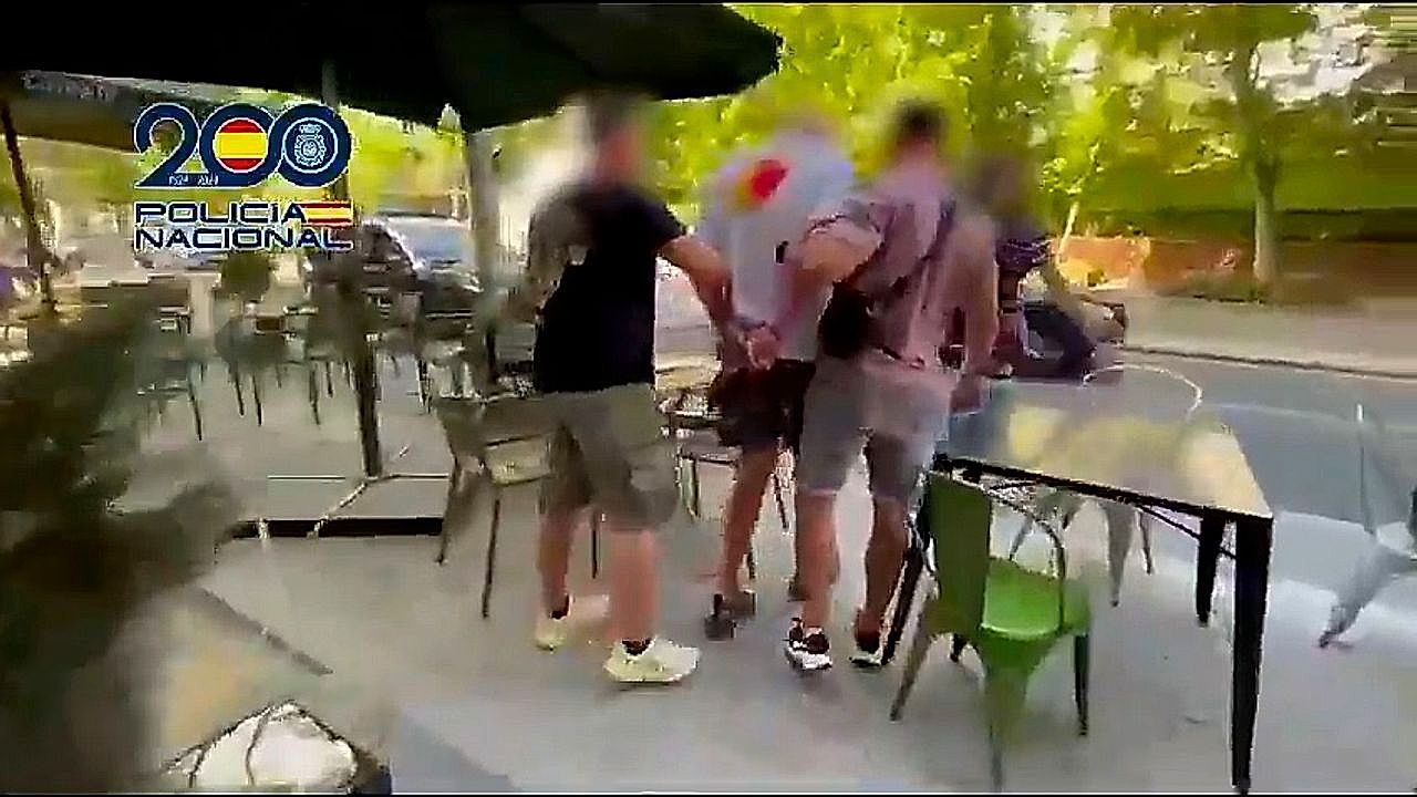 Video: UK's most wanted fugitive arrested in Madrid after tattoos give him away after two years on the run