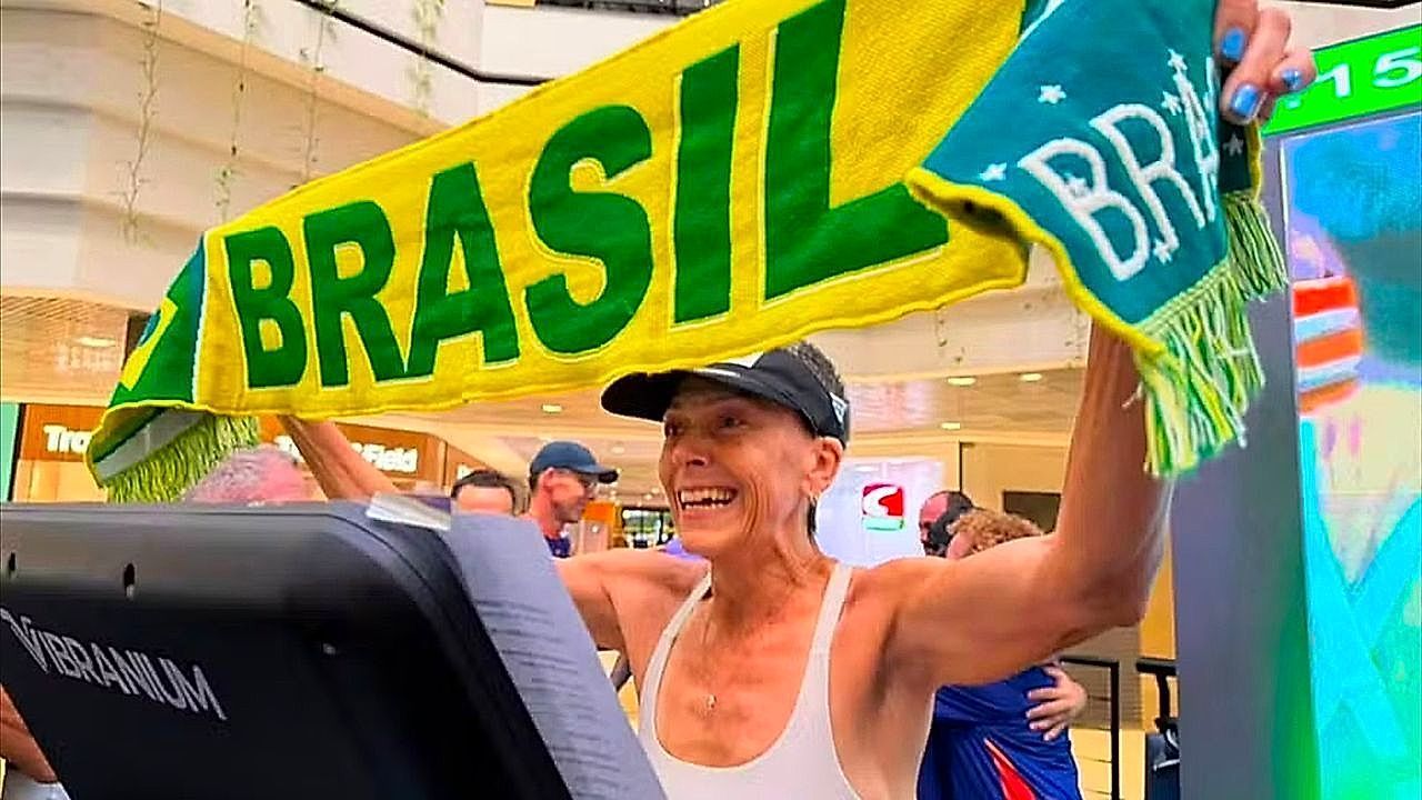 Video: 55-year-old runner smashes world treadmill record after running 538mi in seven days