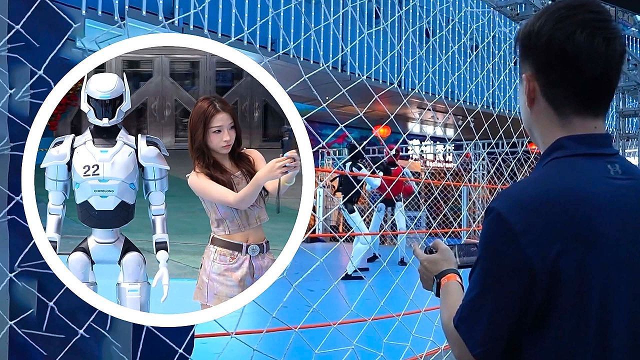 Video: World's first robot theme park opens in China with 300 humanoids