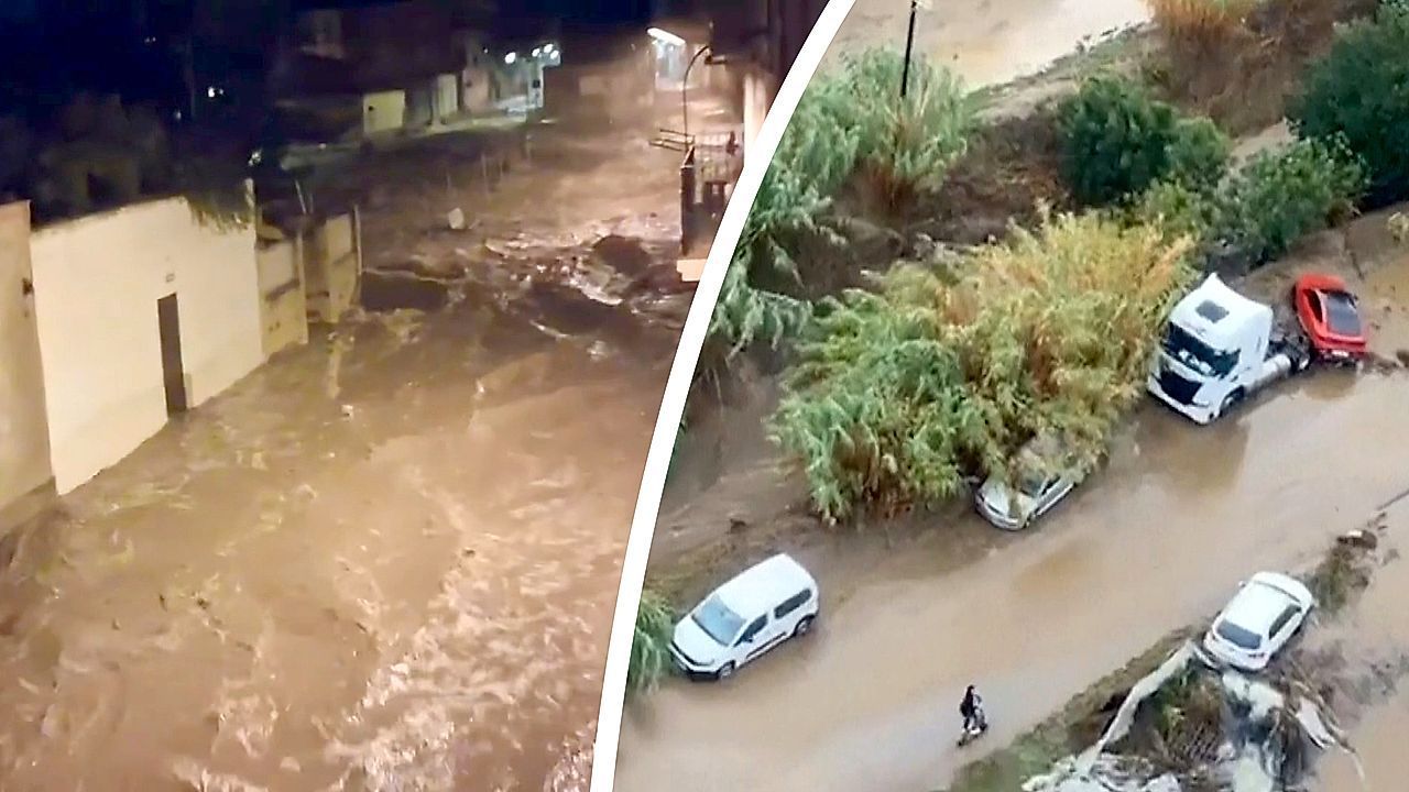 Video: Schwere Überschwemmungen in Spanien: Mindestens zwei Tote nahe Barcelona