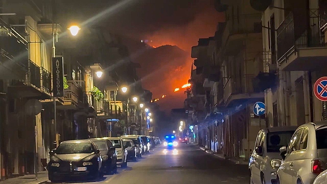 Arson suspected as dozens of fires burn across Sicilian countryside