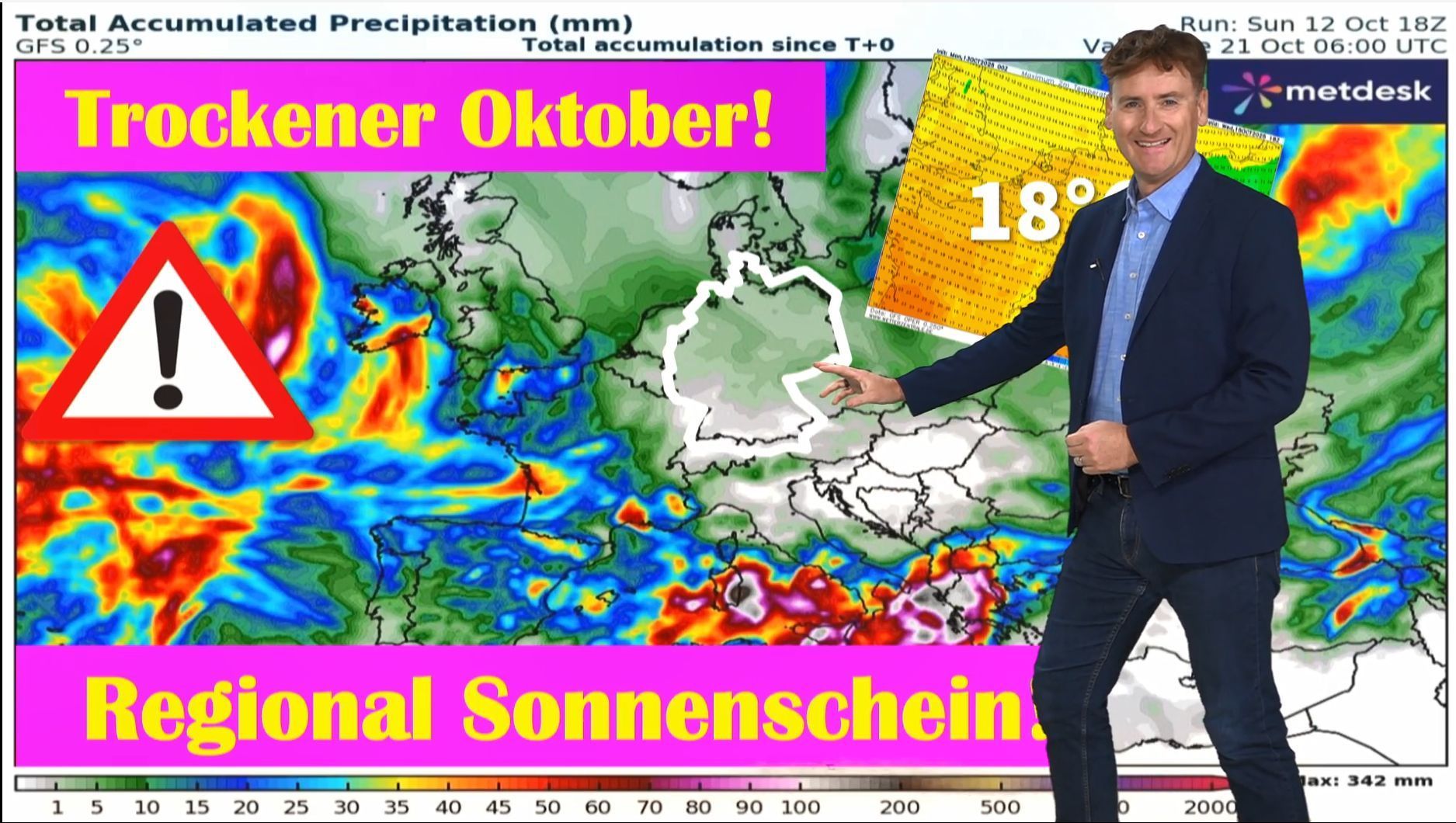 Video: Dauerhoch und kein Ende? Der Oktober geht sehr trocken und teils sonnig weiter: Wintertrend 2025/26 ist da!