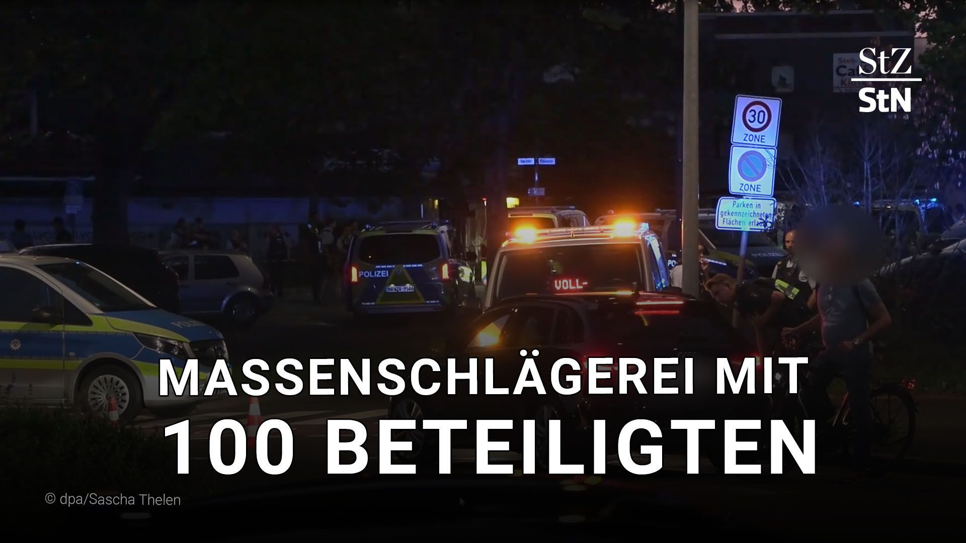 Massenschlägerei mit 100 Beteiligten