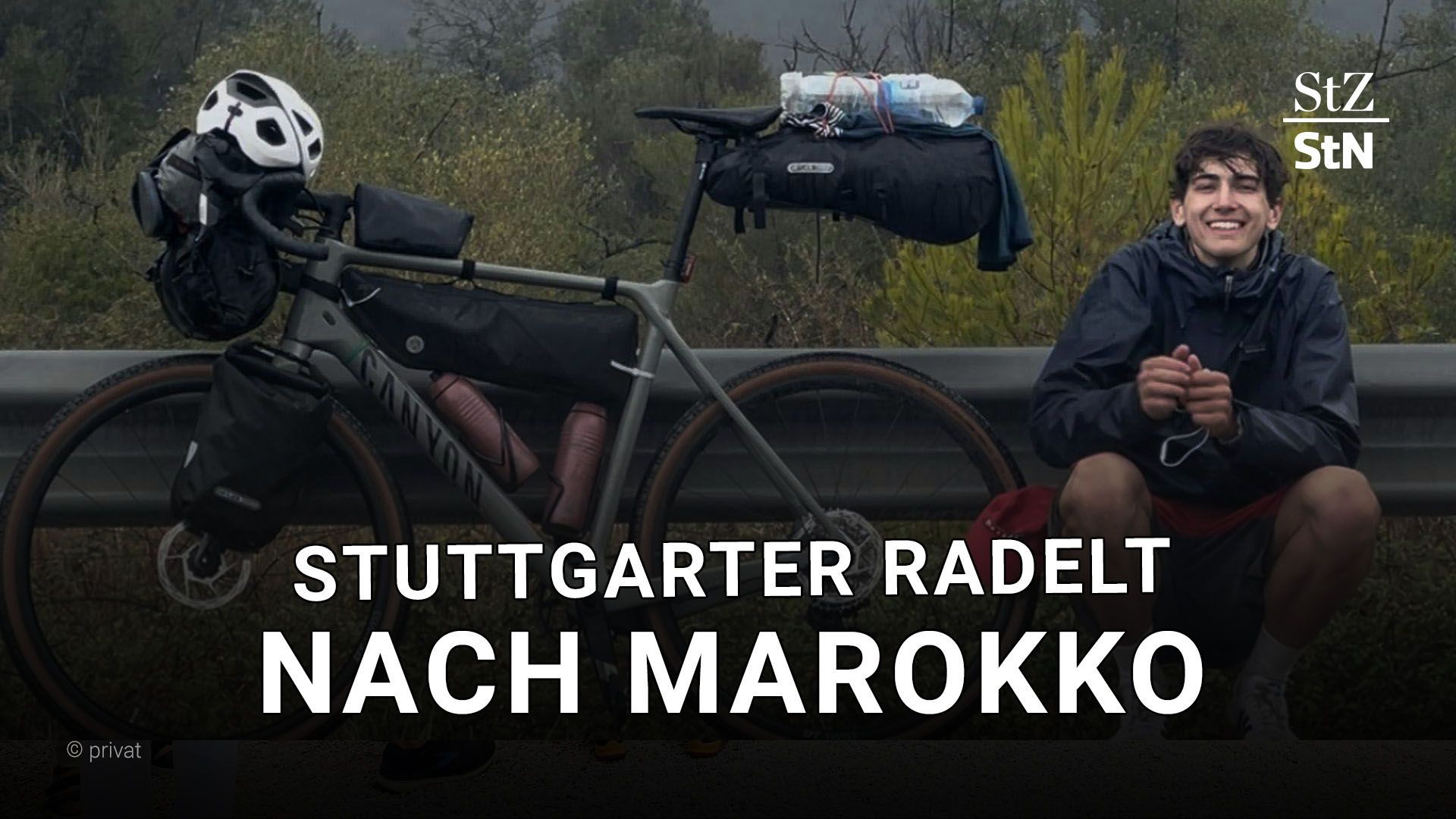 Video: 20-Jähriger radelt von Stuttgart nach Marokko