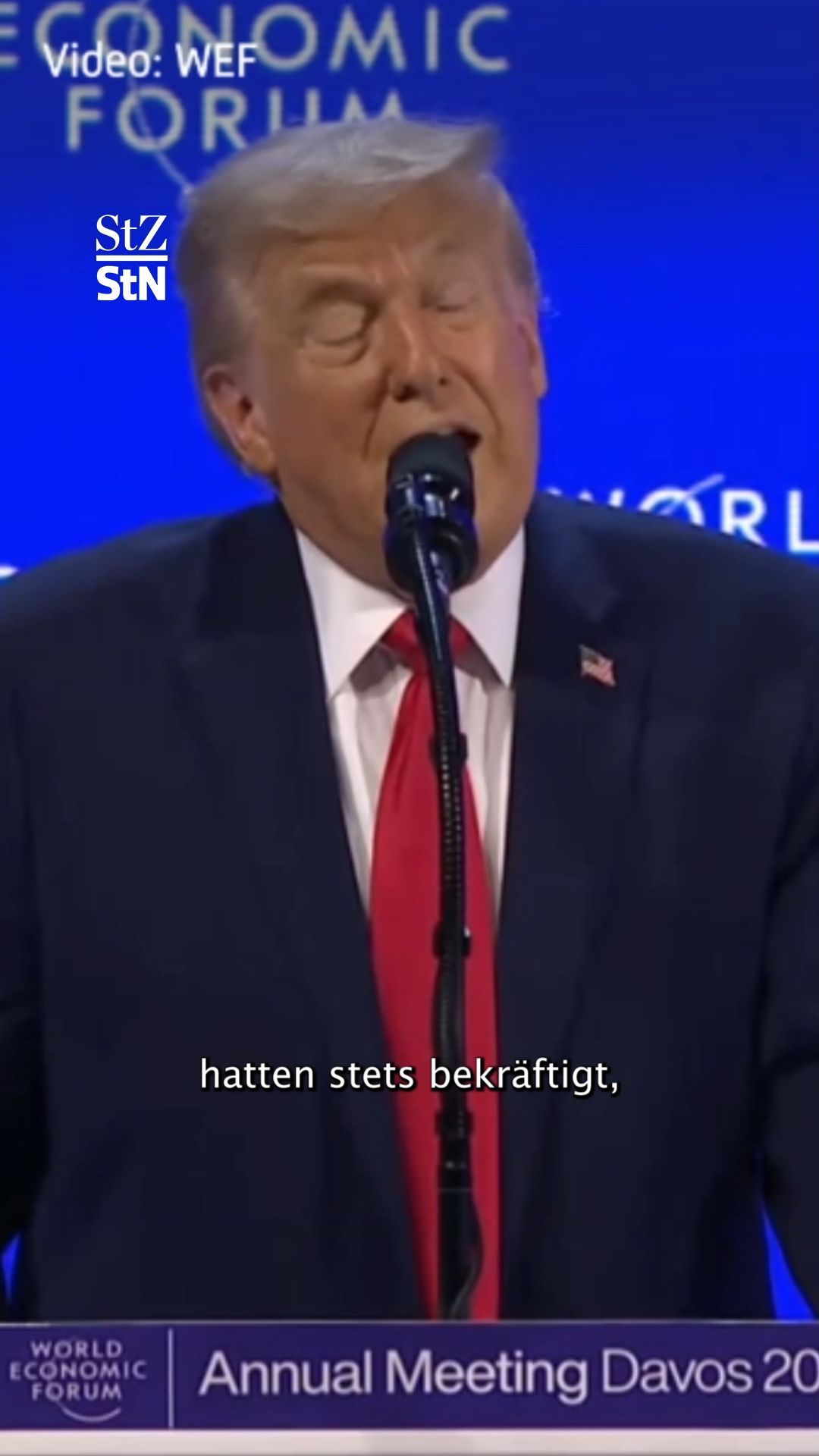 Video: Trumps Rede in Davos: "Nur die USA kann Grönland verteidigen"