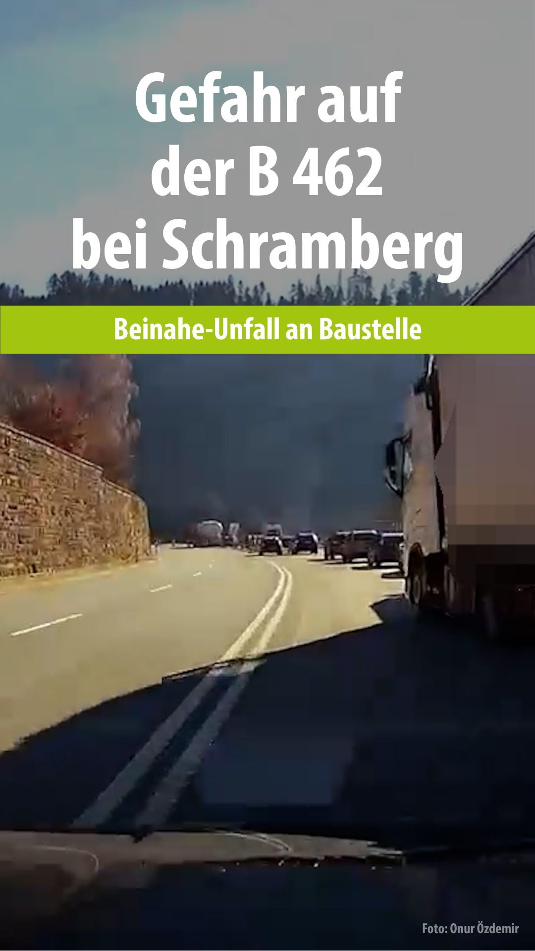 Video: Dashcam-Aufnahme zeigt Beinaheunfall