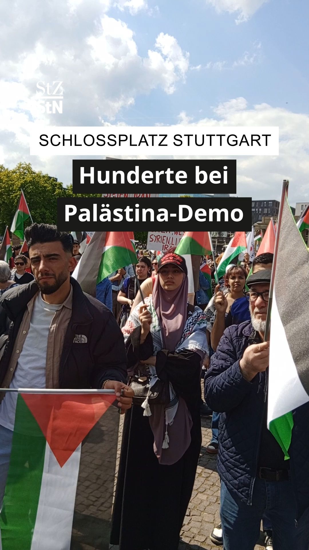 Video: Hunderte bei Palästina-Demo in Stuttgart
