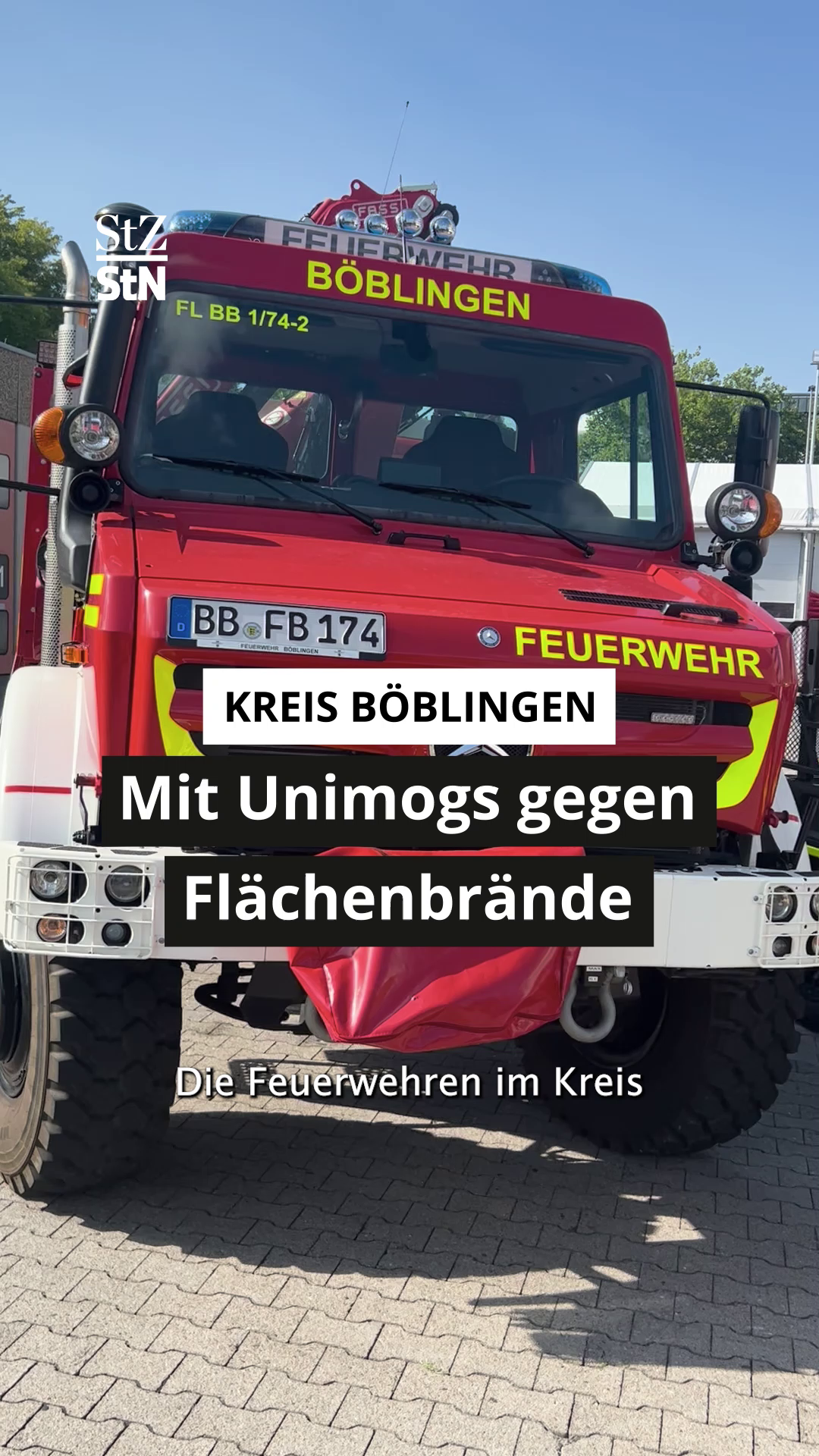 Video: Mit Unimogs gegen Flächenbrände