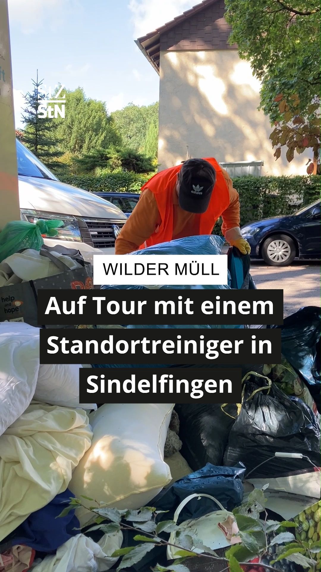 Video: Wilder Müll: Auf Tour mit einem Standortreiniger in Sindelfingen