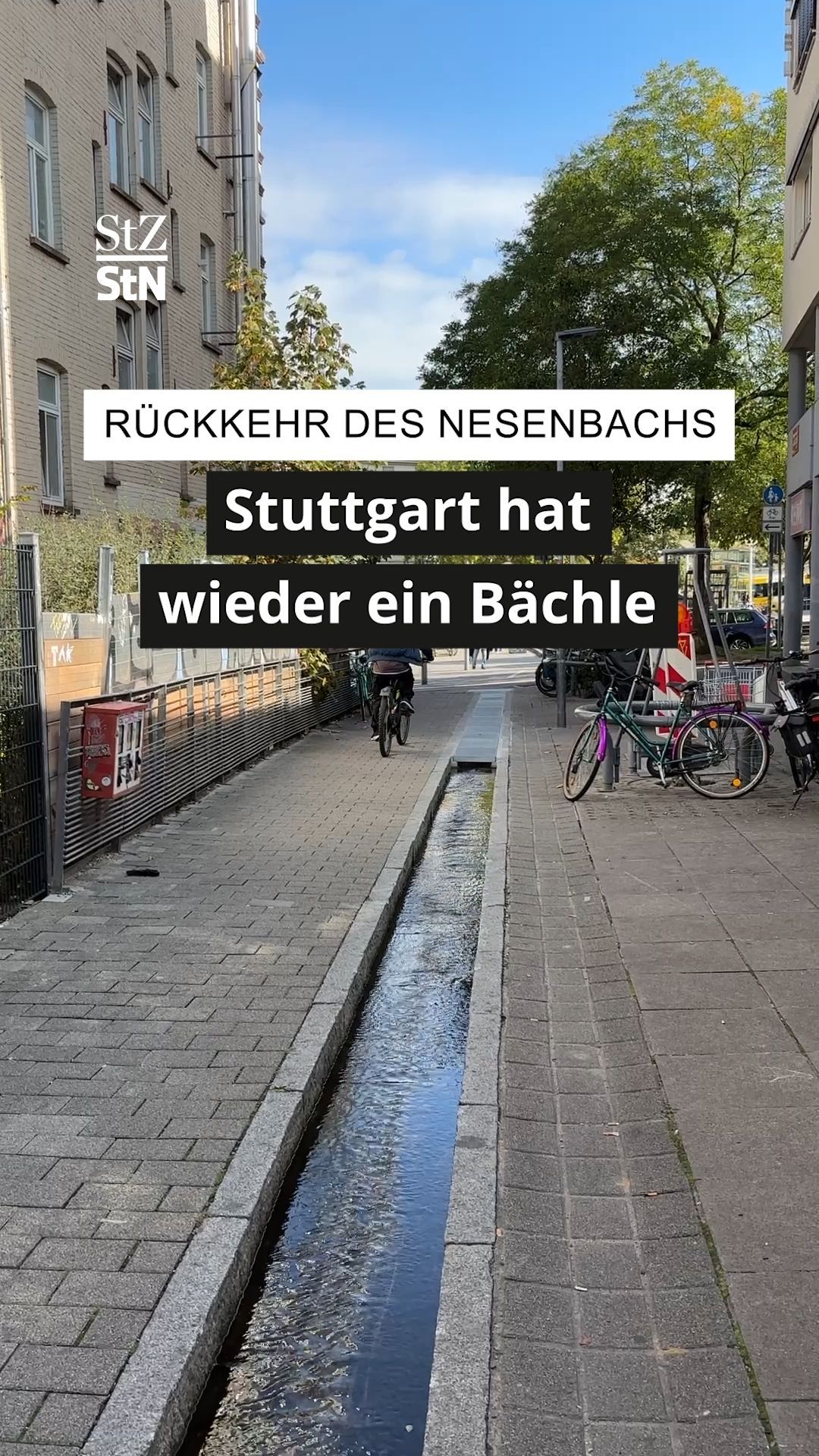 Video: Wasser in der Stadt: Wie finden die Stuttgarter die Rückkehr des Nesenbachs im Stadtbild?