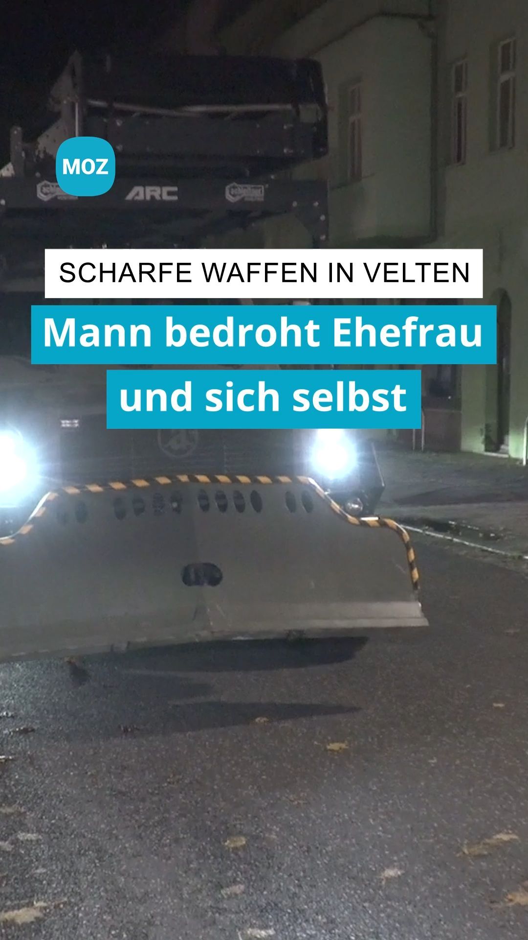 Video: Mann verschanzt sich in Velten in der Wohnung