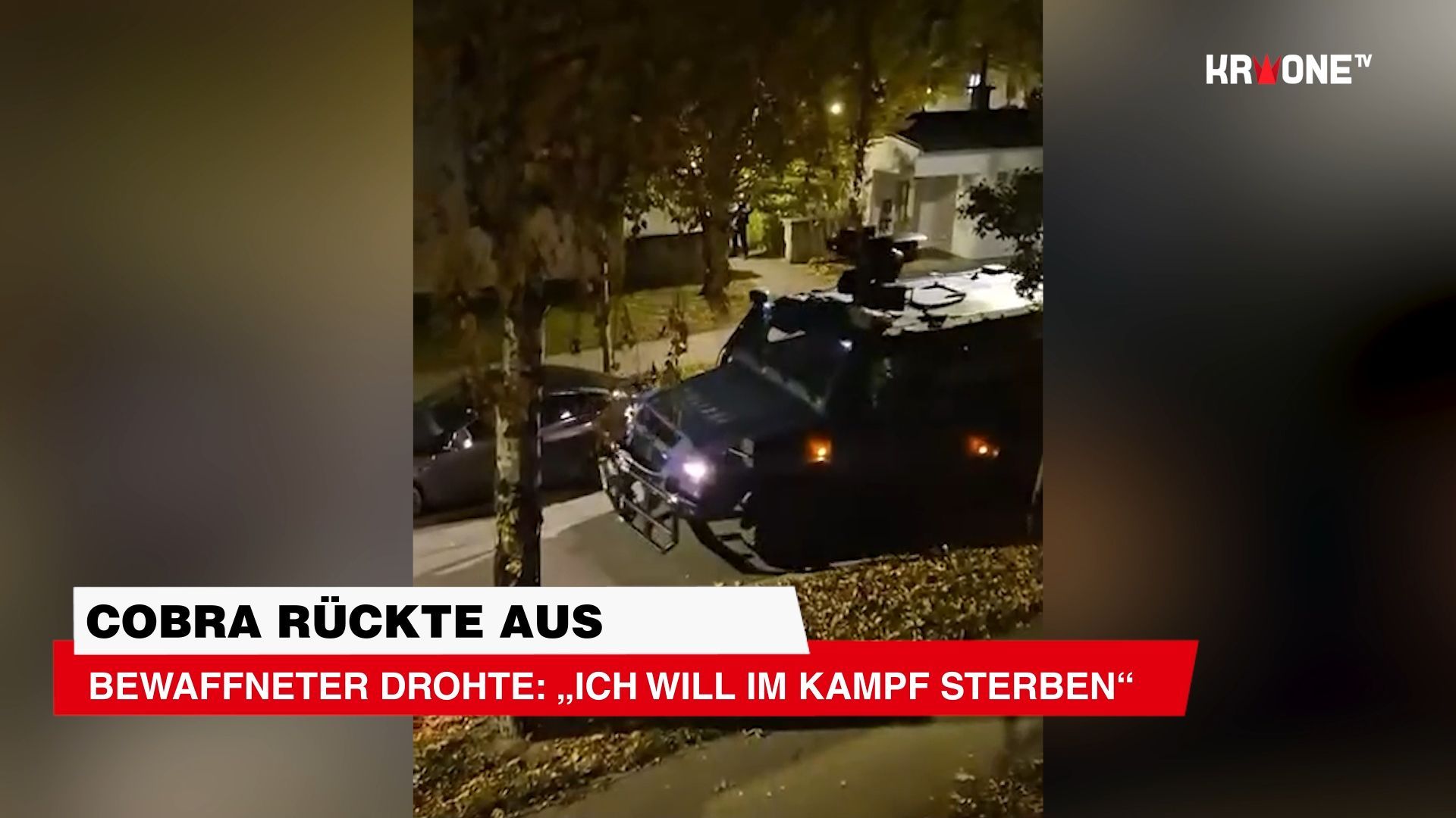 Video: Bewaffneter drohte: „Ich will im Kampf sterben“ - Cobra rückte aus!