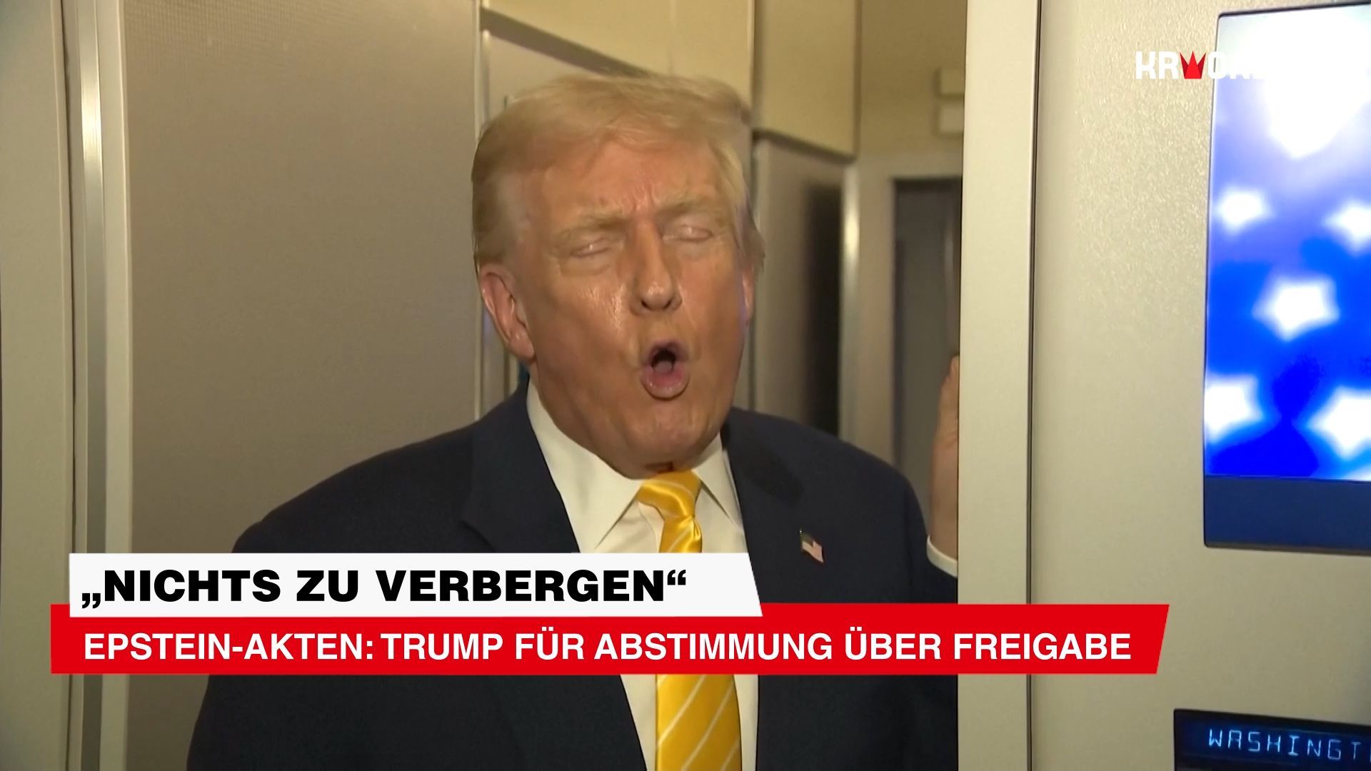 Video: „Nichts zu verbergen“ Epstein-Akten: Trump für Abstimmung über Freigabe