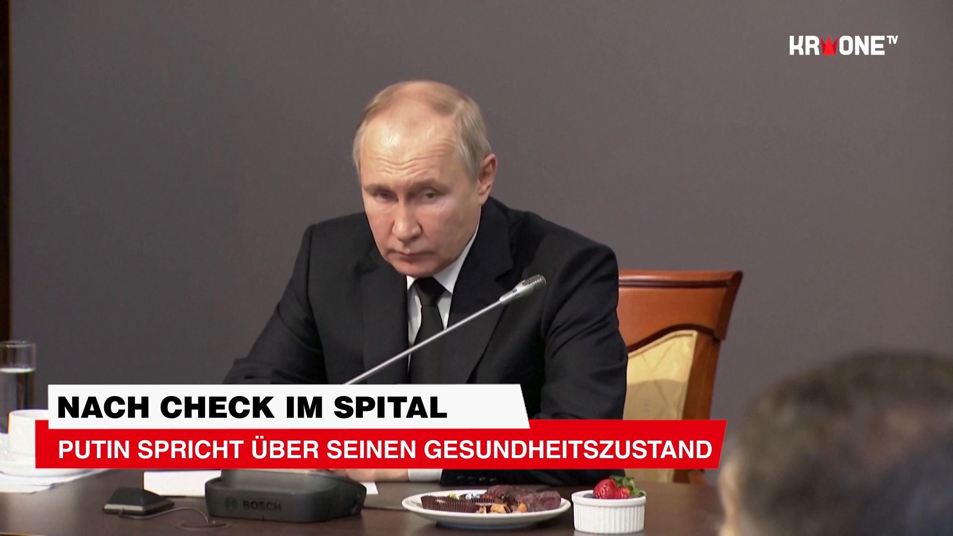 Video: Nach Check im Spital - Putin spricht über seinen Gesundheitszustand