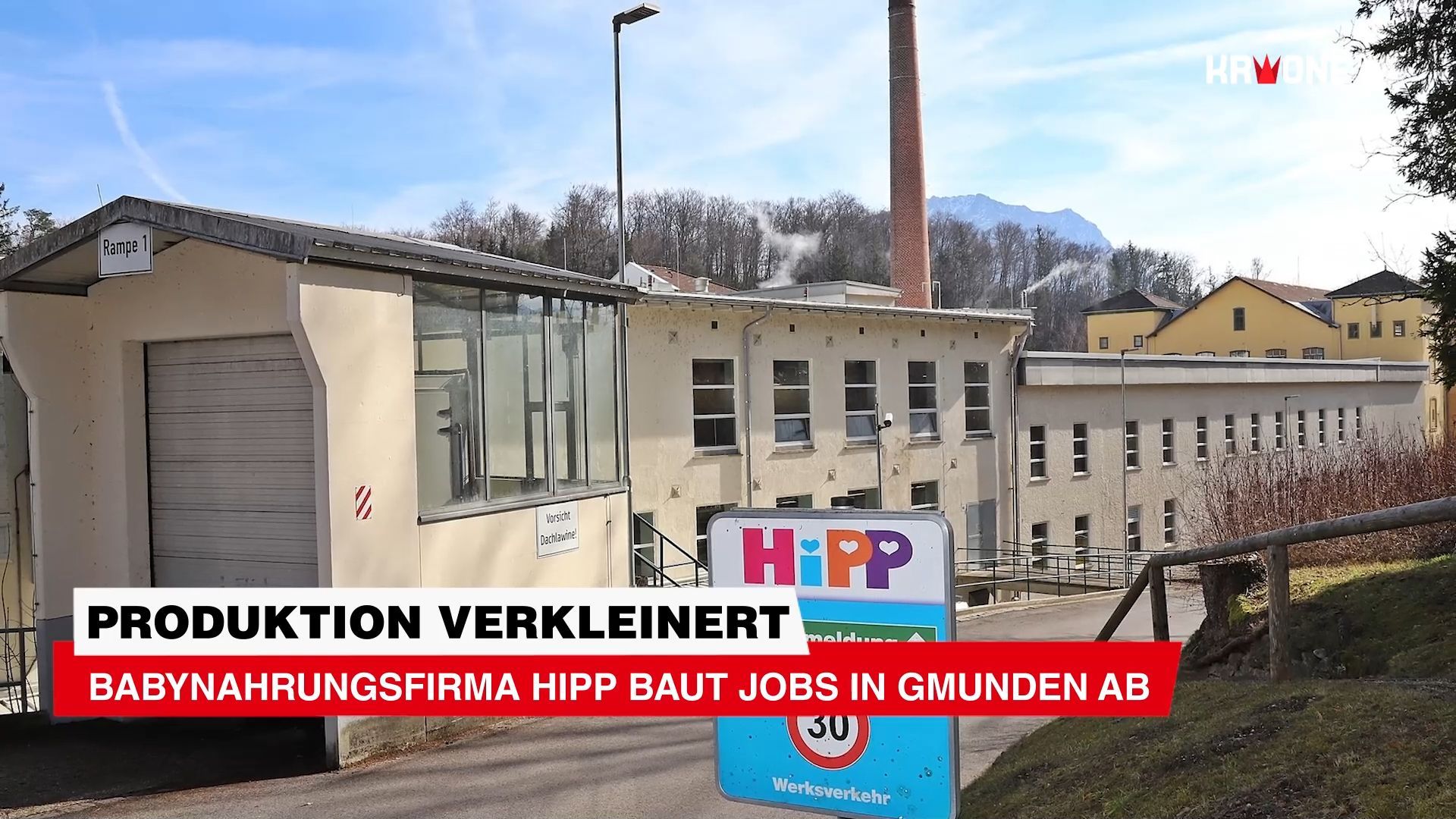 Video: Produktion verkleinert - Babynahrungsfirma Hipp baut Jobs in Gmunden ab