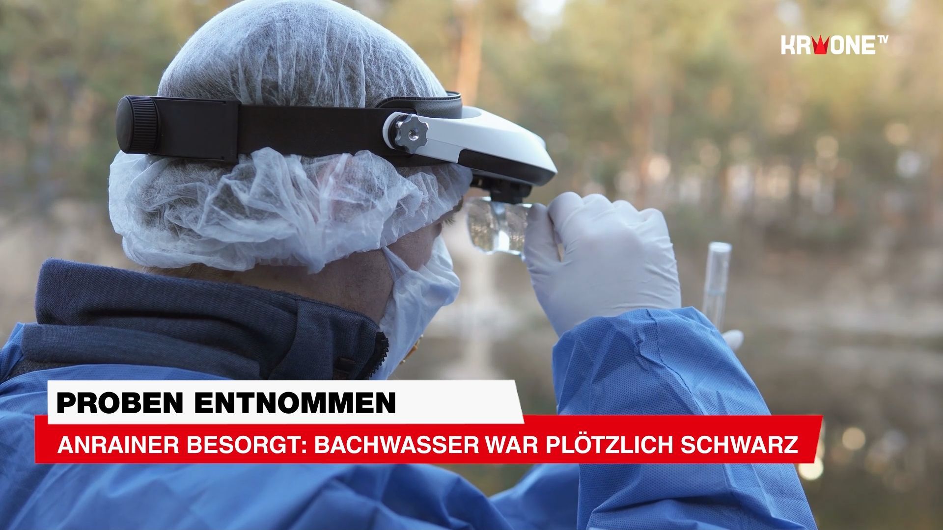 Video: Anrainer besorgt: Bachwasser war plötzlich schwarz