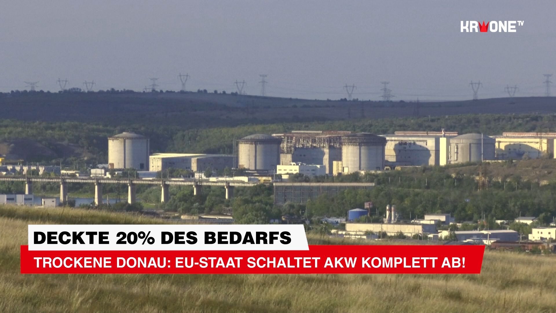 Video: Trockene Donau: EU-Staat schaltet AKW komplett ab!