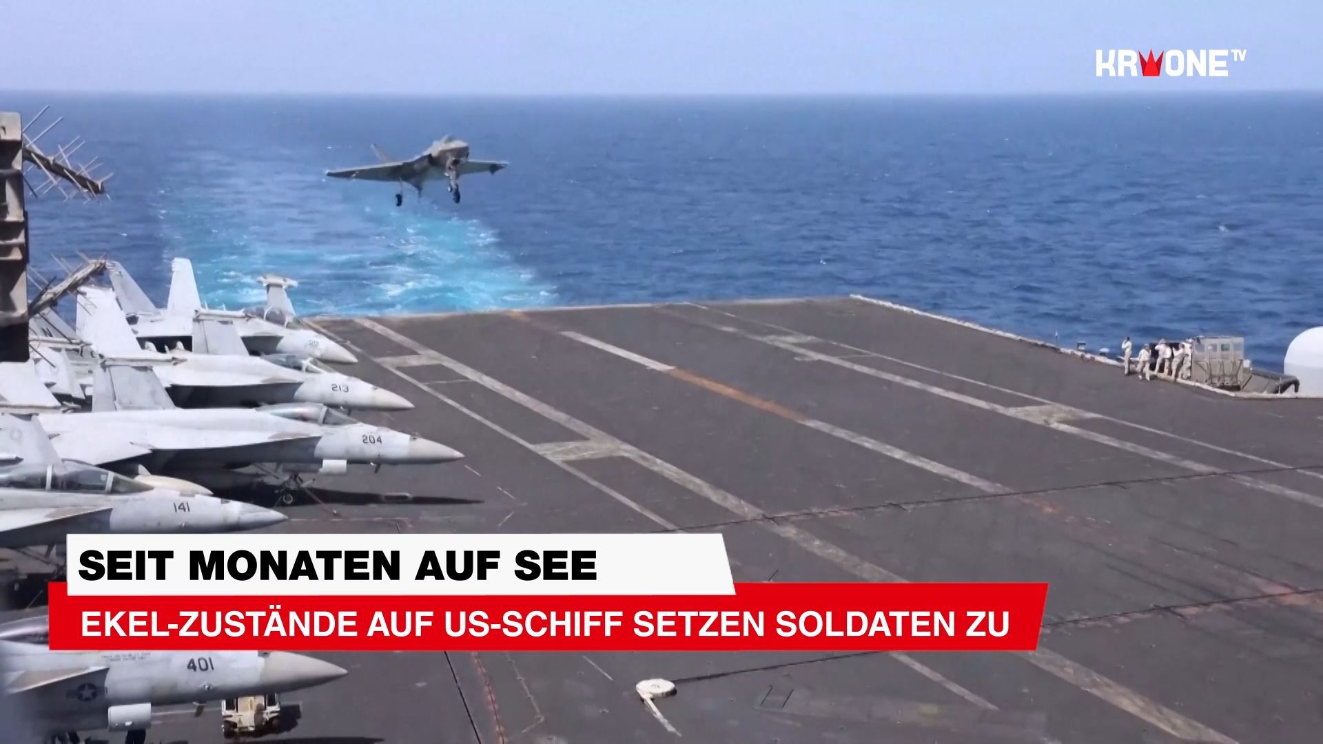 Video: Ekel-Zustände auf US-Schiff setzen Soldaten zu