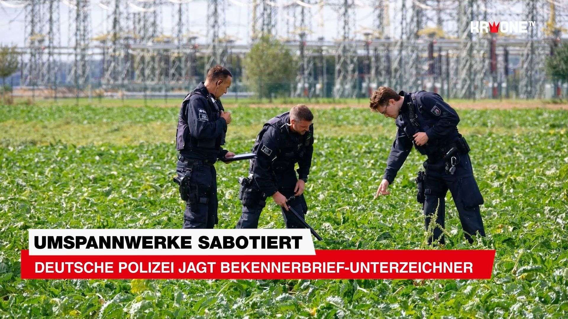 Video: Polizei jagt Saboteur: Bekennerbrief wurde mit einem Namen unterschrieben