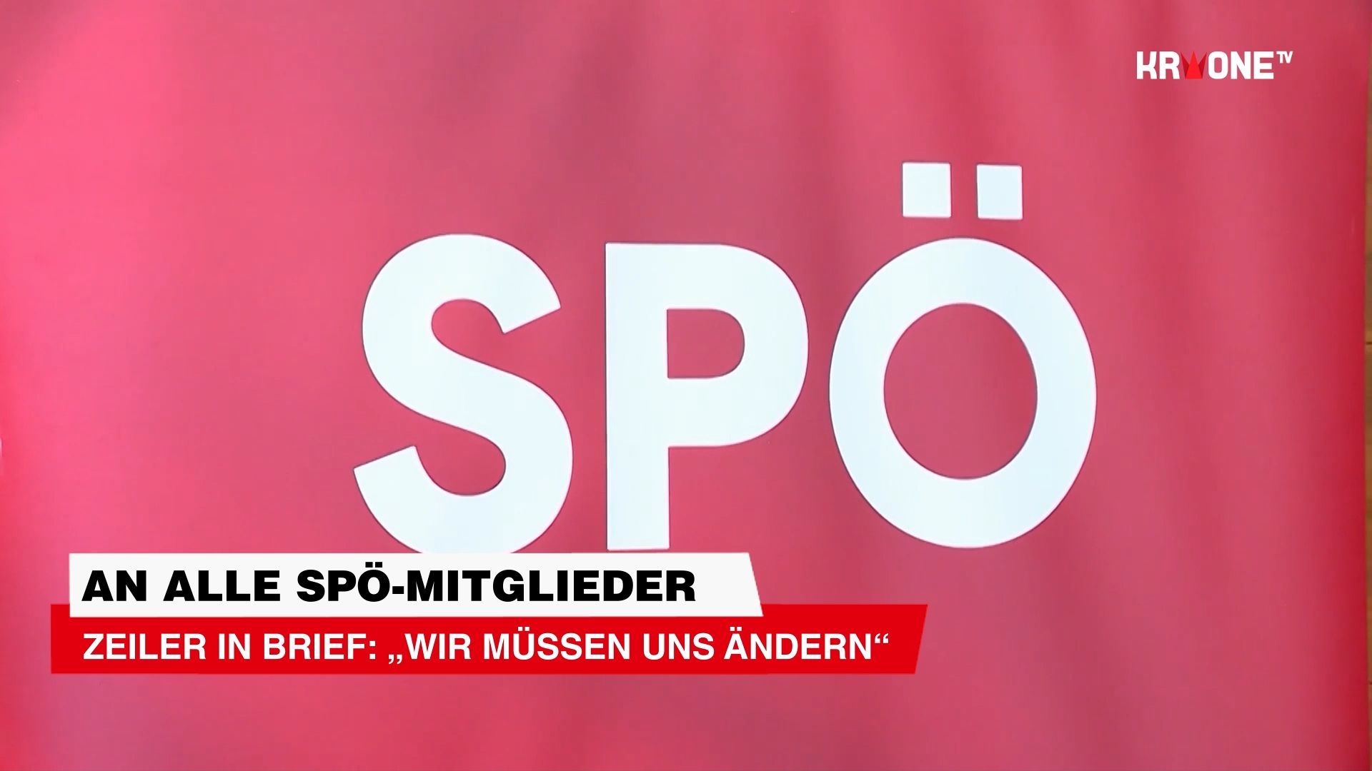 Video: Zeiler in Brief an alle SPÖ-Mitglieder: „Wir müssen uns ändern“