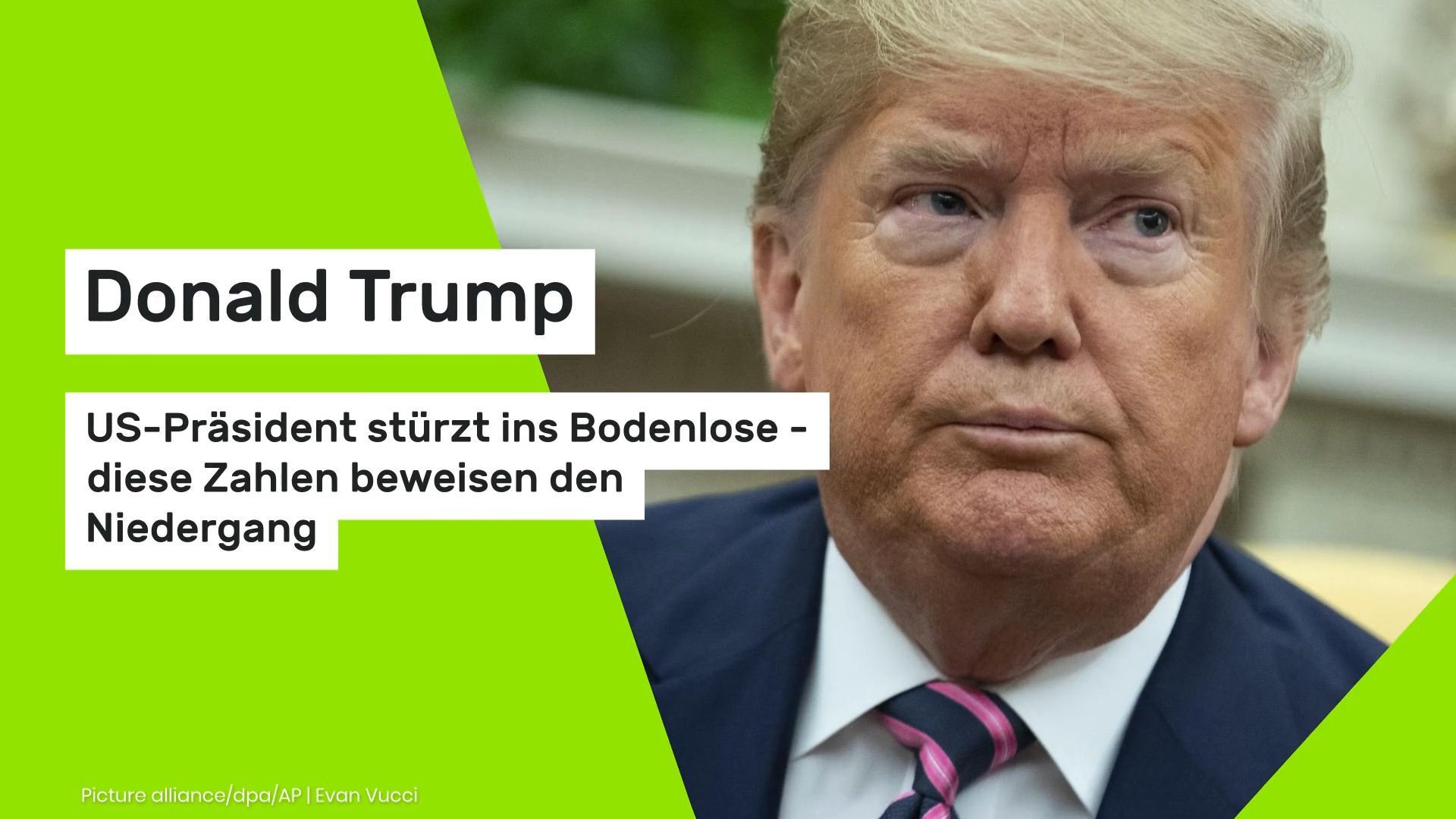 Video: Donald Trump: US-Präsident stürzt ins Bodenlose - diese Zahlen beweisen den Niedergang