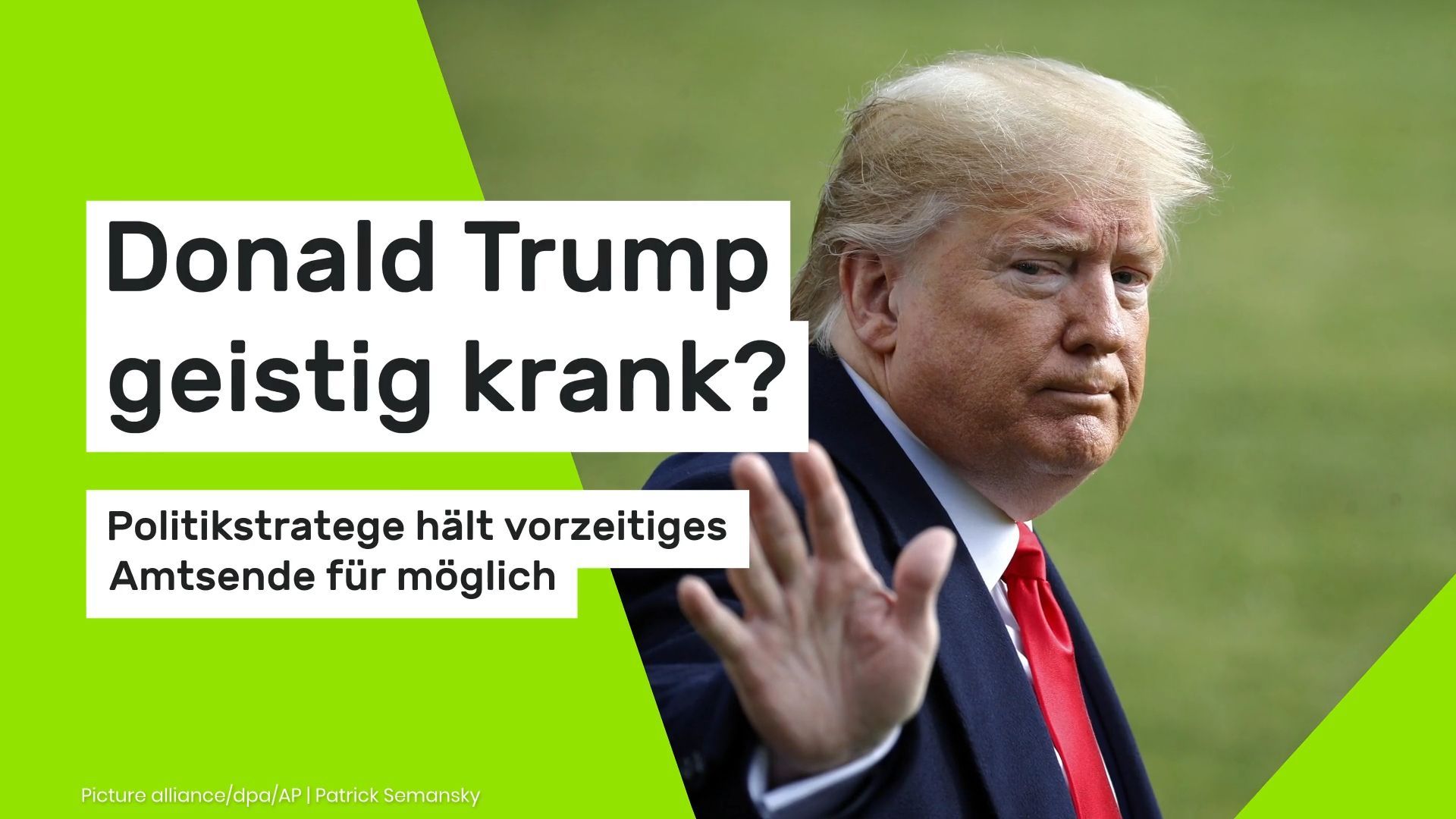 Video: Donald Trump: Politikstratege hält vorzeitiges Amtsende für möglich