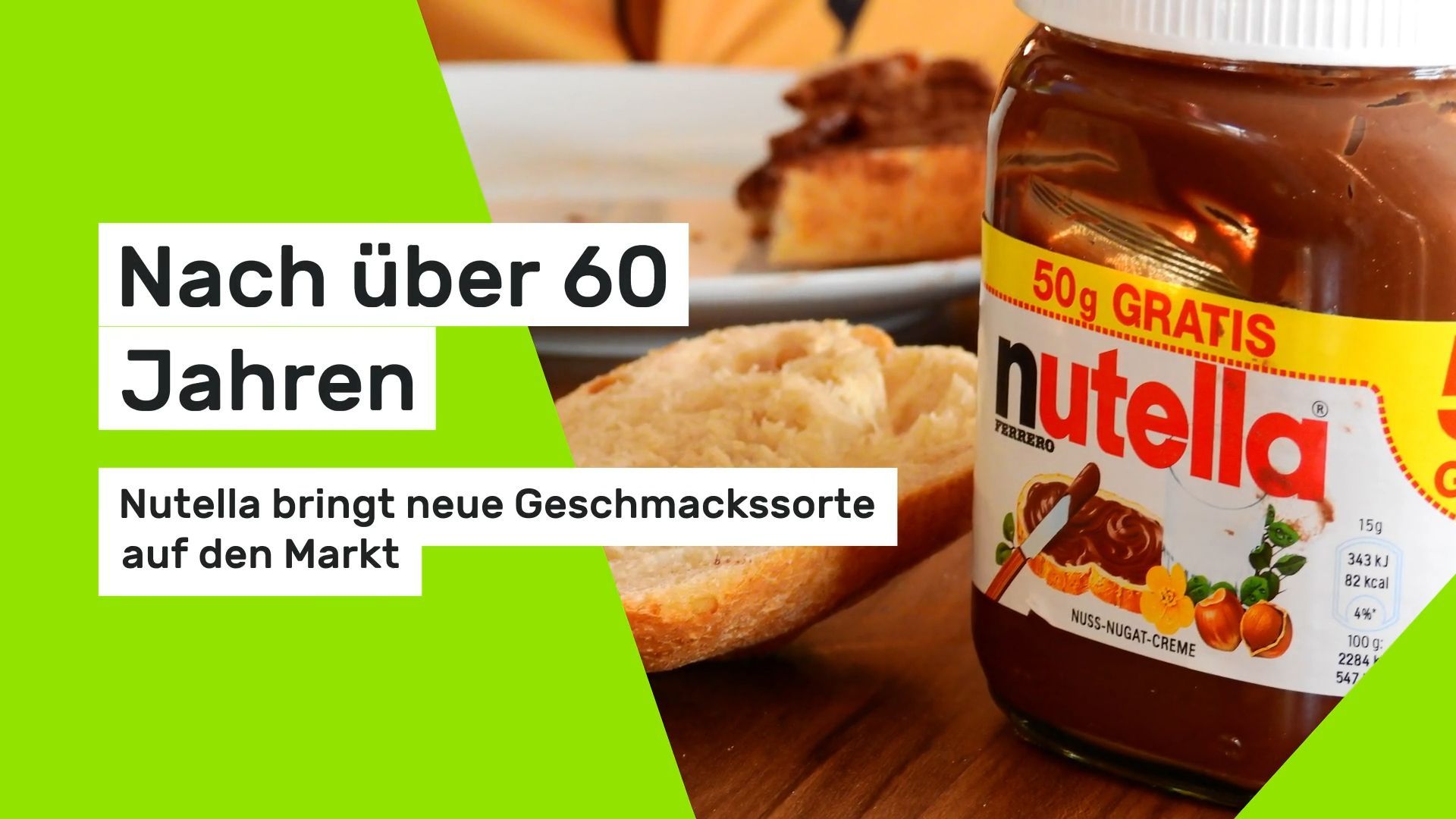 After over 60 years: Nutella introduces new flavor variety to the market