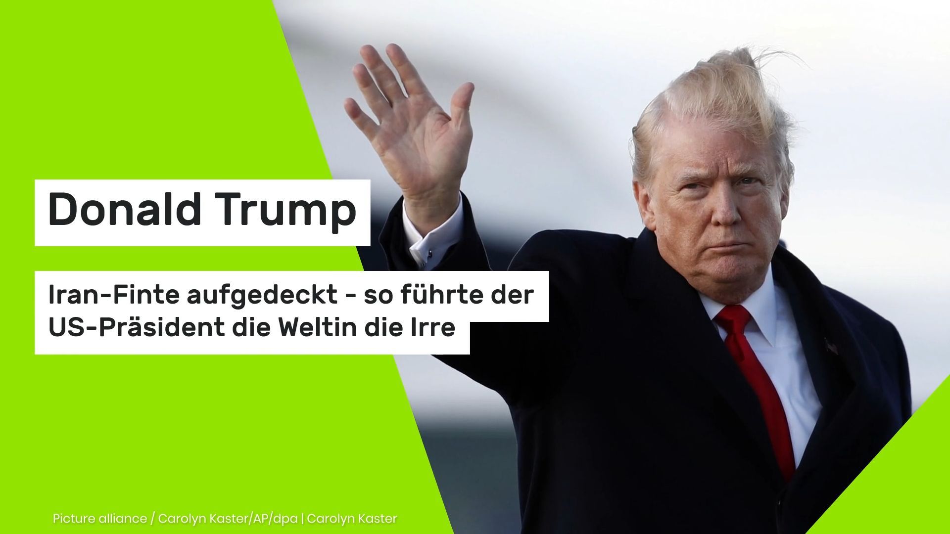 Video: Donald Trump: Iran-Finte aufgedeckt - so führte der US-Präsident die Welt in die Irre