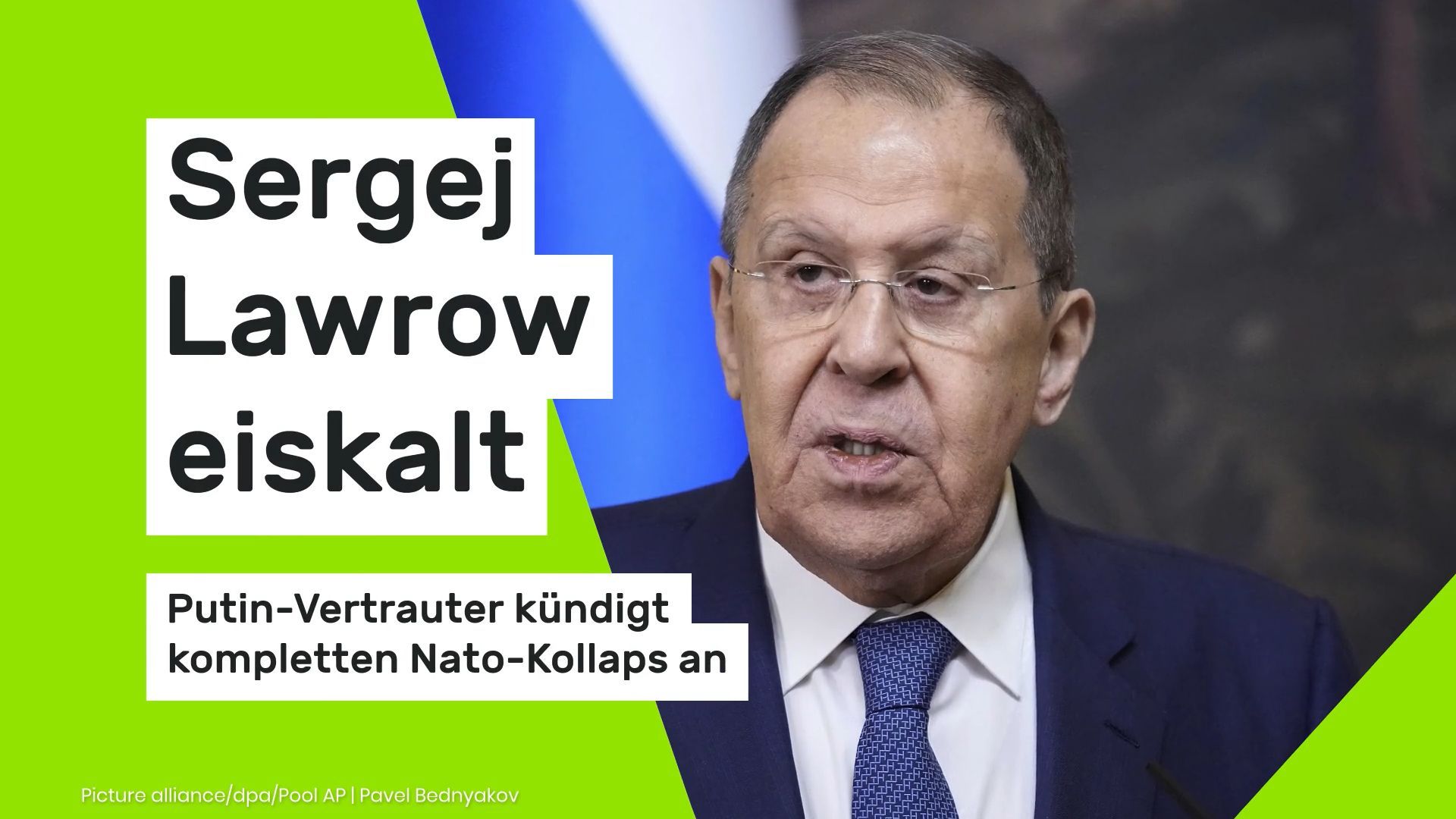 Video: Sergej Lawrow eiskalt: Putin-Vertrauter kündigt kompletten Nato-Kollaps an