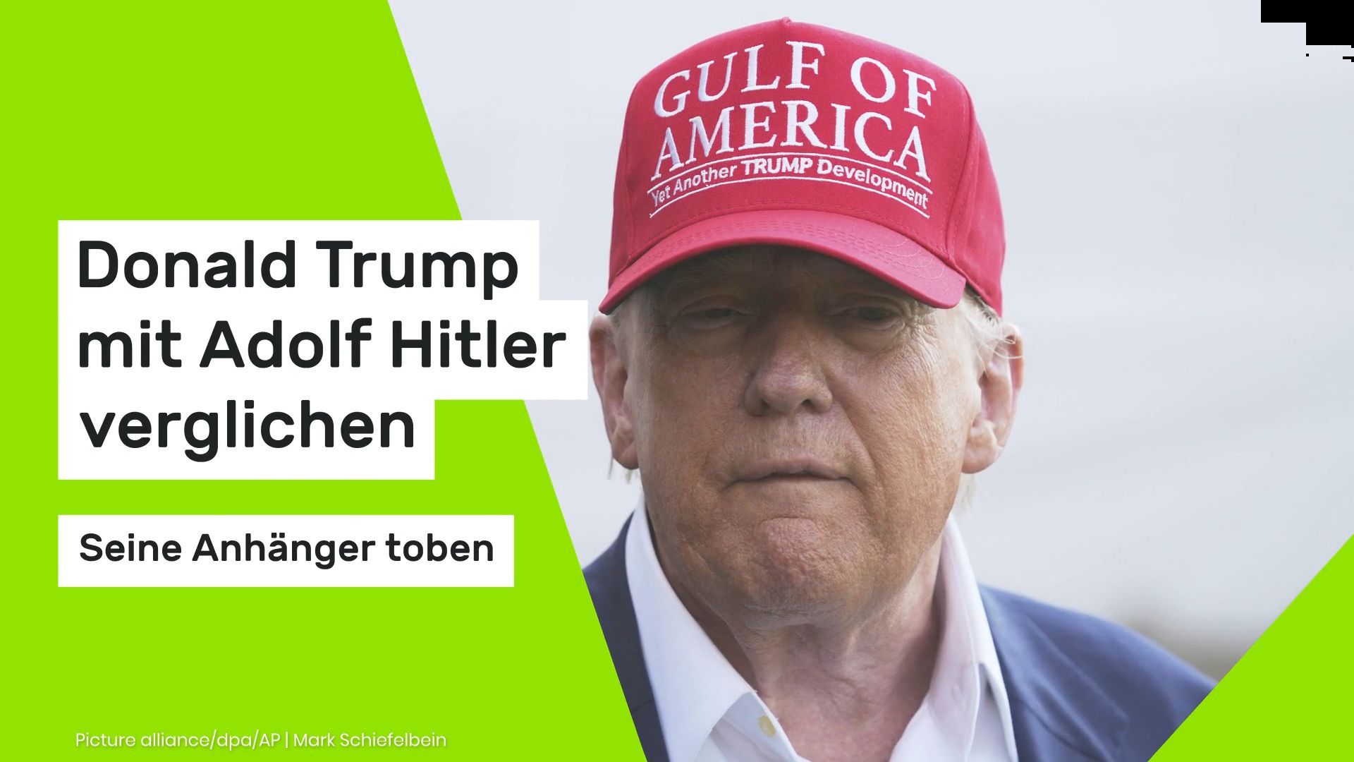 Video: Donald Trump mit Adolf Hitler verglichen: Seine Anhänger toben