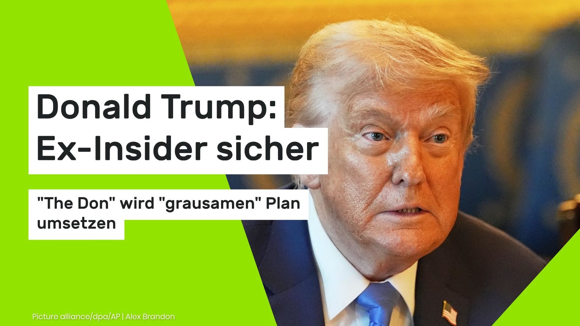 Video: Donald Trump: Ex-Insider sicher: "The Don" wird "grausamen" Plan umsetzen
